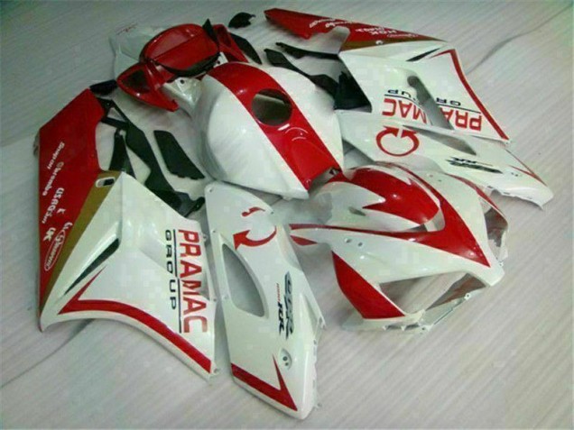 Custom 2004-2005 White Red Honda CBR1000RR Bike Fairings Custom 2004-2005 White Red Honda CBR1000RR Bike Fairings
