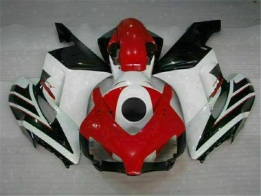 Custom 2004-2005 Red White Honda CBR1000RR Bike Fairing Kit