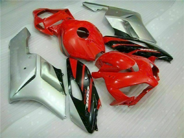 Custom 2004-2005 Red Silver Honda CBR1000RR Moto Fairings Custom 2004-2005 Red Silver Honda CBR1000RR Moto Fairings