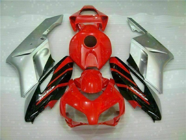 Custom 2004-2005 Red Silver Honda CBR1000RR Moto Fairings Custom 2004-2005 Red Silver Honda CBR1000RR Moto Fairings
