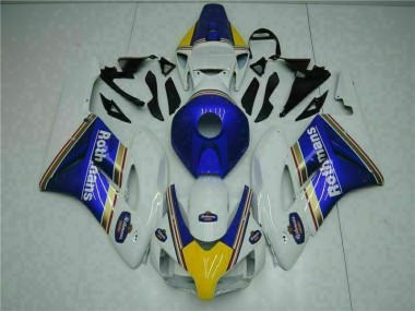 Custom 2004-2005 Blue White Honda CBR1000RR Motorcyle Fairings