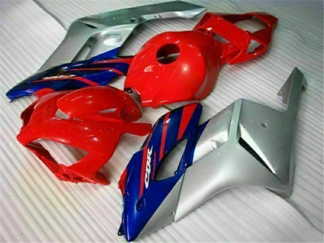 Aftermarket 2004-2005 Red Silver Blue Honda CBR1000RR Motorcycle Fairings Kit