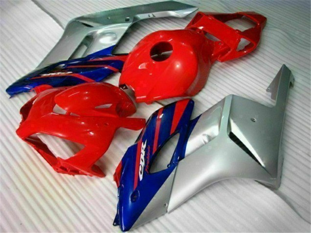 Custom 2004-2005 Red Silver Blue Honda CBR1000RR Motorcycle Fairings Kit Custom 2004-2005 Red Silver Blue Honda CBR1000RR Motorcycle Fairings Kit
