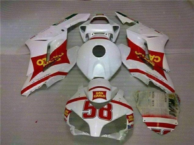 Custom 2004-2005 White Red Honda CBR1000RR Motorcycle Fairings Custom 2004-2005 White Red Honda CBR1000RR Motorcycle Fairings