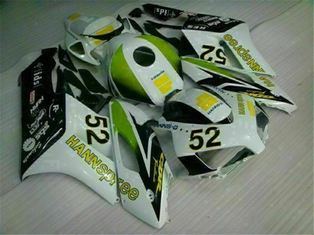 Custom 2004-2005 White Green Hannspree 52 Honda CBR1000RR Bike Fairing Custom 2004-2005 White Green Hannspree 52 Honda CBR1000RR Bike Fairing