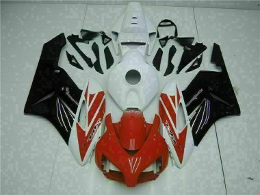 Custom 2004-2005 Red White Honda CBR1000RR Motorcycle Fairings Kits