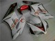 Custom 2004-2005 White Red Honda CBR1000RR Moto Fairings