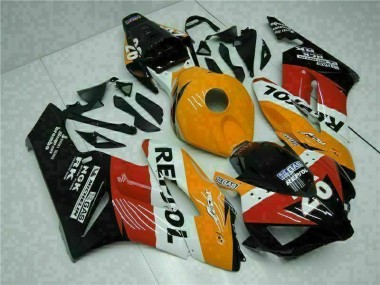 Custom 2004-2005 Orange Black Repsol HondaCBR1000RR Motorbike Fairings