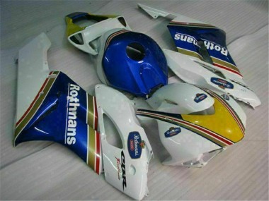 Custom 2004-2005 Blue White Honda CBR1000RR Motorcycle Fairing