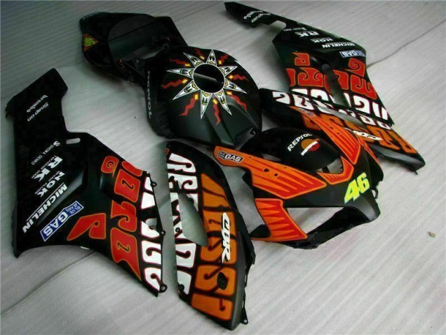 Custom 2004-2005 Black Orange Honda CBR1000RR Motorcycle Fairing Kits Custom 2004-2005 Black Orange Honda CBR1000RR Motorcycle Fairing Kits