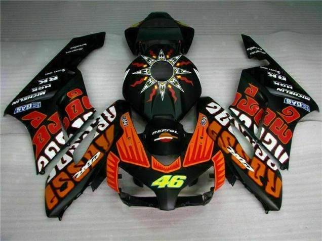Custom 2004-2005 Black Orange Honda CBR1000RR Motorcycle Fairing Kits Custom 2004-2005 Black Orange Honda CBR1000RR Motorcycle Fairing Kits