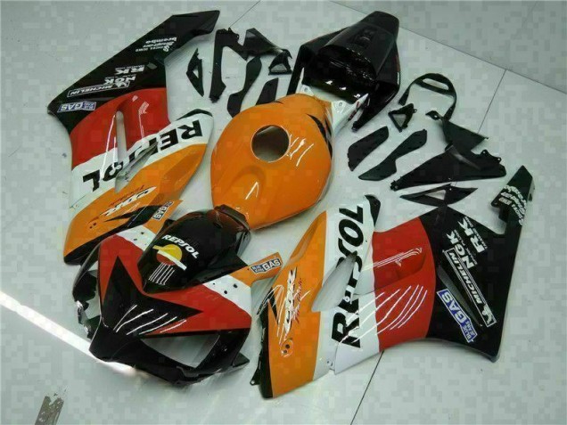Custom 2004-2005 Orange Black Repsol Honda CBR1000RR Motorbike Fairing Custom 2004-2005 Orange Black Repsol Honda CBR1000RR Motorbike Fairing