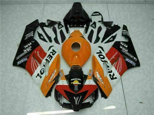 Custom 2004-2005 Orange Black Repsol Honda CBR1000RR Motorbike Fairing Custom 2004-2005 Orange Black Repsol Honda CBR1000RR Motorbike Fairing
