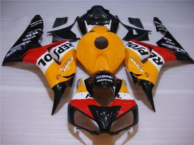 Aftermarket 2004-2005 Honda CBR1000RR Motorcycle Fairings MF1342 - Orange Black