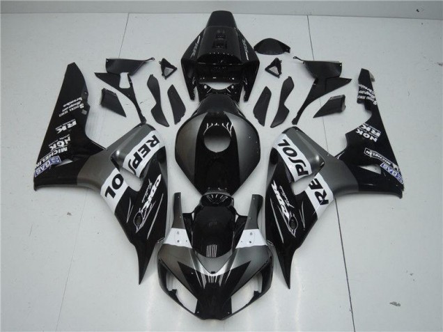Custom 2004-2005 Grey Black Repsol Honda CBR1000RR Motorcycle Replacement Fairings Custom 2004-2005 Grey Black Repsol Honda CBR1000RR Motorcycle Replacement Fairings