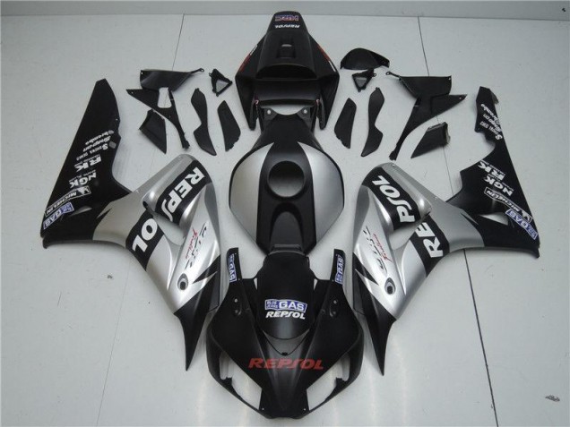 Custom 2004-2005 Black Silver Repsol Honda CBR1000RR Motorcyle Fairings Custom 2004-2005 Black Silver Repsol Honda CBR1000RR Motorcyle Fairings