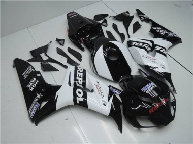 Custom 2004-2005 White Repsol Black Honda CBR1000RR Motor Fairings
