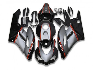 Custom 2004-2005 Black Grey Red Honda CBR1000RR Motorcycle Replacement Fairings
