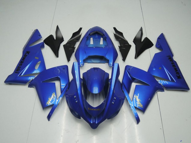 Custom 2003-2005 Candy Blue Kawasaki ZX10R Bike Fairings