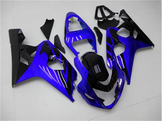 Custom 2004-2005 Blue Black Suzuki GSXR 600/750 Motorcycle Fairings Kits Custom 2004-2005 Blue Black Suzuki GSXR 600/750 Motorcycle Fairings Kits