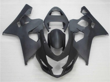 Aftermarket 2004-2005 Matte Black Suzuki GSXR 600/750 Motorcycle Replacement Fairings