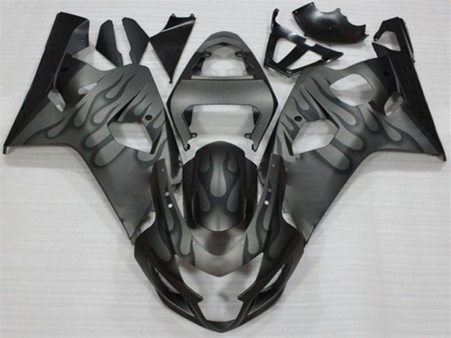 Custom 2004-2005 Black Grey Suzuki GSXR 600/750 Motorcylce Fairings Custom 2004-2005 Black Grey Suzuki GSXR 600/750 Motorcylce Fairings