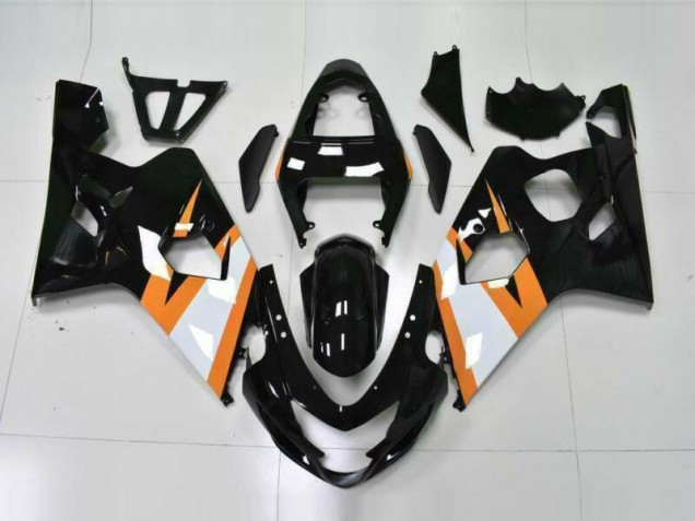 Aftermarket 2004-2005 Orange Black Suzuki GSXR 600/750 Motorcycle Fairings