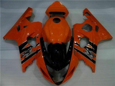 Aftermarket 2004-2005 Suzuki GSXR 600/750 Motorcycle Fairings MF1596 - Orange Black