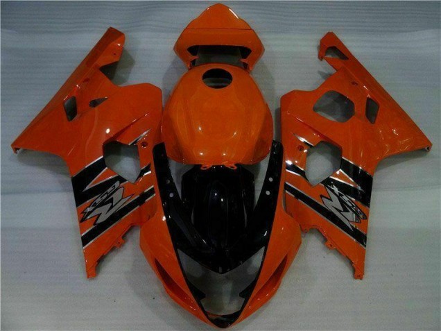 Aftermarket 2004-2005 Orange Black Suzuki GSXR 600/750 Motorcycle Fairings Kits