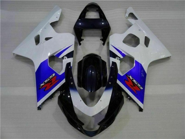 Custom 2004-2005 Blue White Suzuki GSXR 600/750 Motorcycle Replacement Fairings Custom 2004-2005 Blue White Suzuki GSXR 600/750 Motorcycle Replacement Fairings