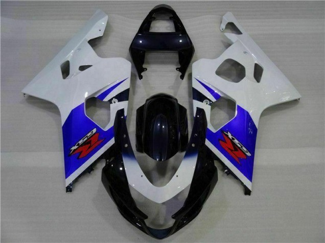 Aftermarket 2004-2005 Blue White Suzuki GSXR 600/750 Motorcycle Replacement Fairings