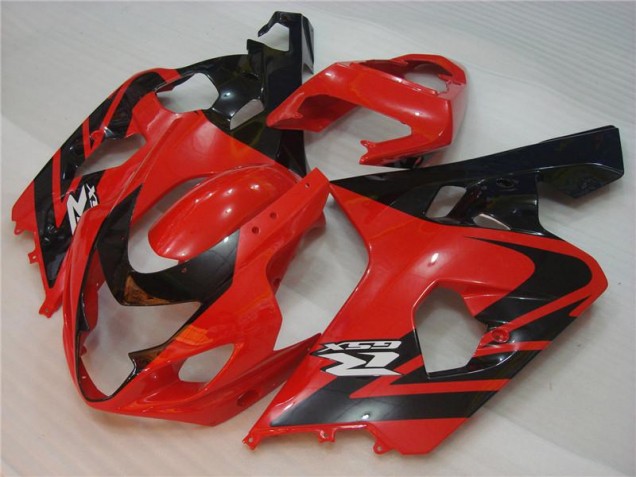 Aftermarket 2004-2005 Red Black Suzuki GSXR 600/750 Motor Fairings