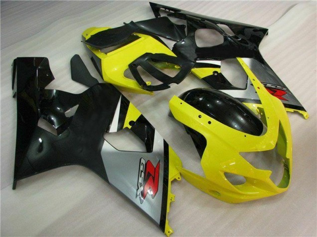 Aftermarket 2004-2005 Yellow Black Suzuki GSXR 600/750 Motorbike Fairing