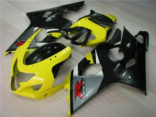 Aftermarket 2004-2005 Yellow Black Suzuki GSXR 600/750 Motorbike Fairing