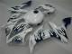 Aftermarket 2004-2006 White Blue Flame Yamaha YZF R1 Replacement Fairings