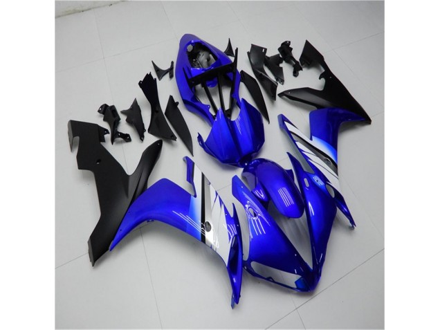Custom 2004-2006 Blue White Black Yamaha YZF R1 Bike Fairings Custom 2004-2006 Blue White Black Yamaha YZF R1 Bike Fairings