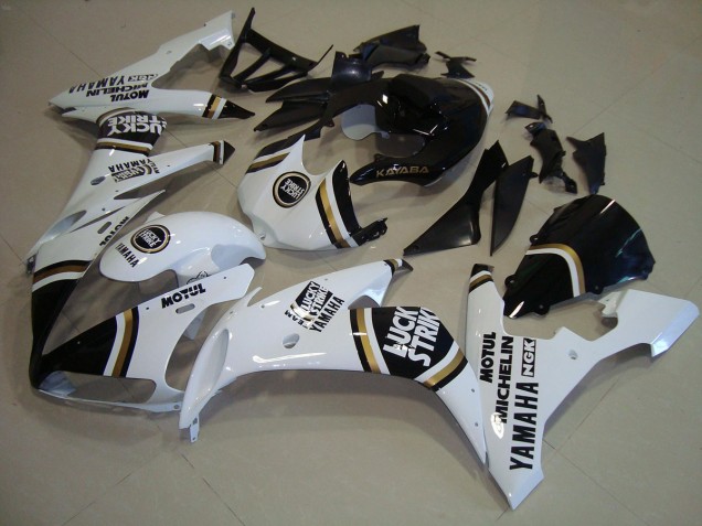Custom 2004-2006 Black Gold White Yamaha YZF R1 Bike Fairing Kit Custom 2004-2006 Black Gold White Yamaha YZF R1 Bike Fairing Kit