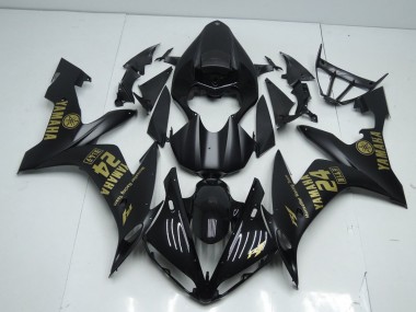 Custom 2004-2006 Red Matte Black Gold Yamaha YZF R1 Motorcycle Fairing