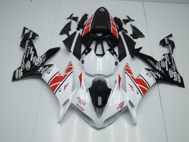 Custom 2004-2006 White Black Stickers Yamaha YZF R1 Motorbike Fairing Custom 2004-2006 White Black Stickers Yamaha YZF R1 Motorbike Fairing