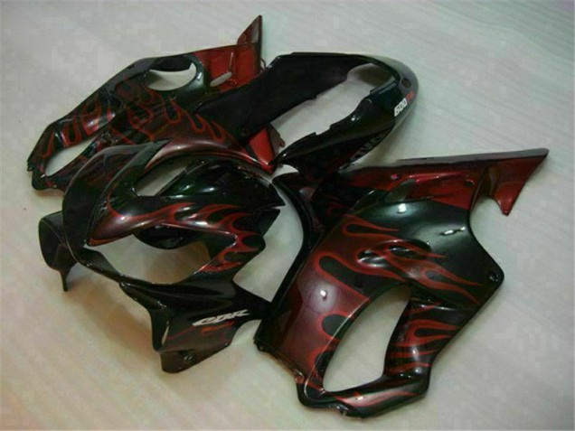 Custom 2004-2007 Red Flame Honda CBR600 F4i Bike Fairings Custom 2004-2007 Red Flame Honda CBR600 F4i Bike Fairings