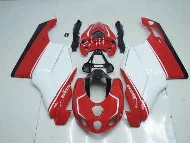 Aftermarket 2005-2006 Ducati 749 999 Motorcycle Fairings MF3978 - Red White Red