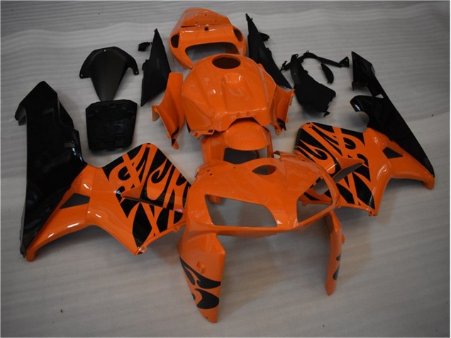 Custom 2005-2006 Orange Black Honda CBR600RR Motorbike Fairing Custom 2005-2006 Orange Black Honda CBR600RR Motorbike Fairing