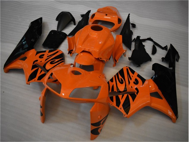 Custom 2005-2006 Orange Black Honda CBR600RR Motorbike Fairing Custom 2005-2006 Orange Black Honda CBR600RR Motorbike Fairing