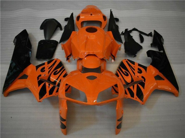 Custom 2005-2006 Orange Black Honda CBR600RR Motorbike Fairing Custom 2005-2006 Orange Black Honda CBR600RR Motorbike Fairing