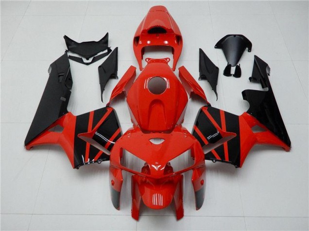 Custom 2005-2006 Red Black Honda CBR600RR Motorcycle Fairings Kits Custom 2005-2006 Red Black Honda CBR600RR Motorcycle Fairings Kits