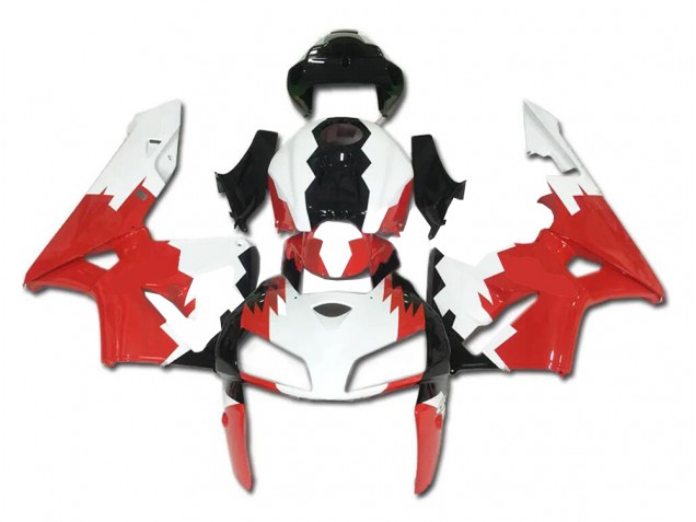 Custom 2005-2006 Red White Black Honda CBR600RR Motorbike Fairing Custom 2005-2006 Red White Black Honda CBR600RR Motorbike Fairing