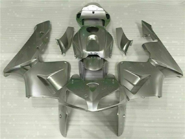 Custom 2005-2006 Silver Honda CBR600RR Motorcycle Fairing Custom 2005-2006 Silver Honda CBR600RR Motorcycle Fairing