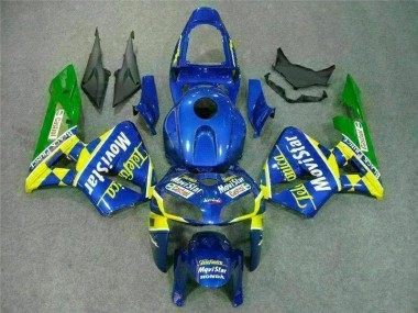 Custom 2005-2006 Blue Honda CBR600RR Bike Fairings