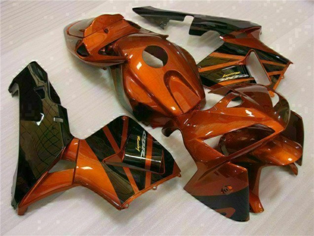 Custom 2005-2006 Orange Black Honda CBR600RR Bike Fairings Custom 2005-2006 Orange Black Honda CBR600RR Bike Fairings