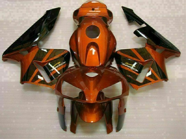 Custom 2005-2006 Orange Black Honda CBR600RR Bike Fairings Custom 2005-2006 Orange Black Honda CBR600RR Bike Fairings